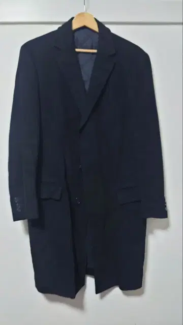 Zegna 블랙 체스터 코트