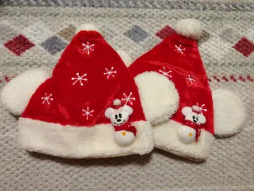 디즈니 리조트 팬캡 산타 스노우맨 2개 세트