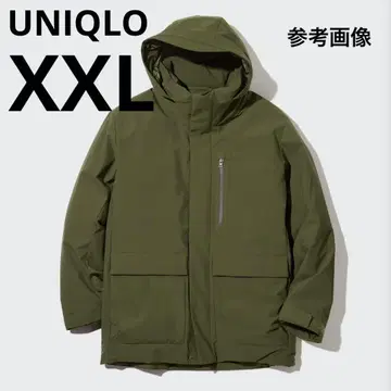 유니클로 하이브리드 다운 후드티 XXL