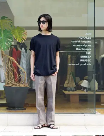 AURALEE HARD TWIST DENIM 5P PANTS 30