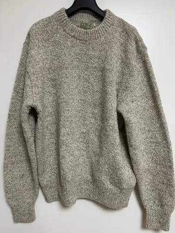 L.L.Bean 베이지 계열 크루넥 스웨터/니트/80s/미국제