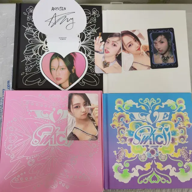 아이브스위치해야안유진일괄앨범세트위드뮤미공포특전포카홀카급처양도판매