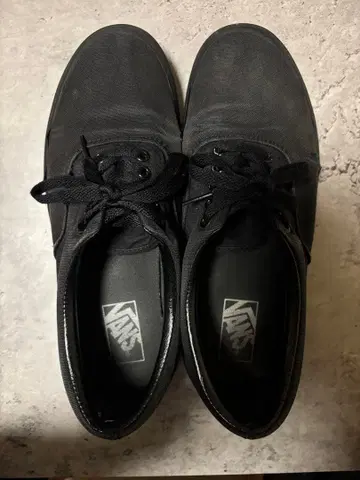 VANS 오센틱 블랙 올블랙 스니커즈