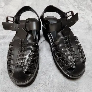 [디스퀘어드] 블랙 뜨개질 디자인 샌들/39/25cm