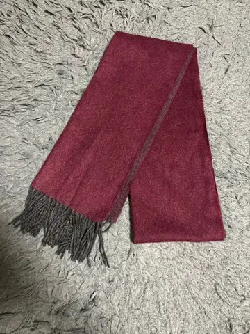 캐시미어 100% 머플러 캐시미어 바이어 BUYER 와인 레드