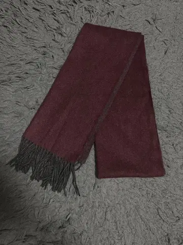캐시미어 100% 머플러 캐시미어 바이어 BUYER 와인 레드