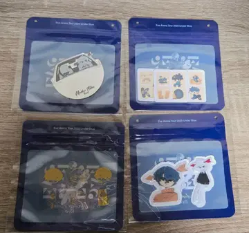 EveUnderBlue 럭키 드로우 E상 스티커 세트 4장