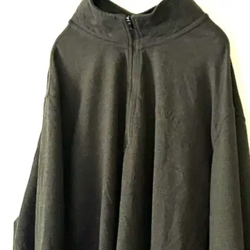 오비스 플레인 하프 지퍼 맨투맨 L 카키 그린 구제 의류