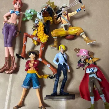 [정크제품] 원피스 피규어 6체 세트 받침대 없음