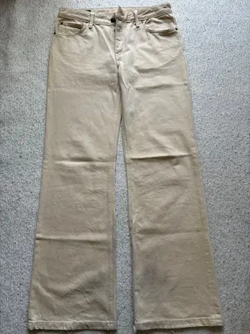 ZARA 와이드 플레어 데님 화이트