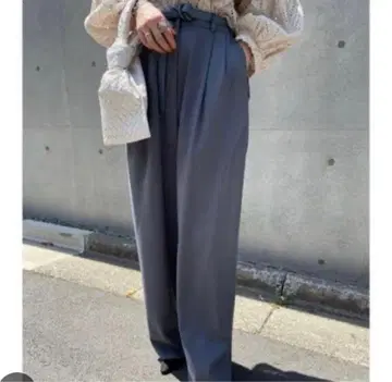 CLANE 베이직 턱 팬츠 그레이