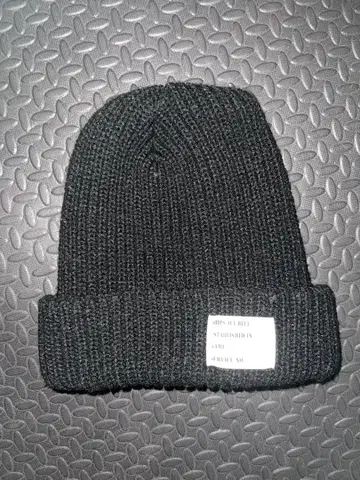 SHIPS 니트 모자 비니 캡 블랙