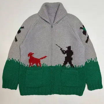 50s 60s 빈티지 카우친 스웨터 헌팅