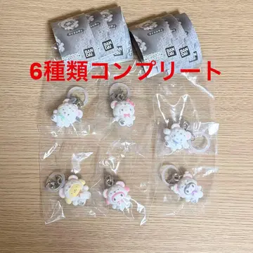 산리오 포근포근 스노우 메지루시 액세서리 컴프 전 6종 세트