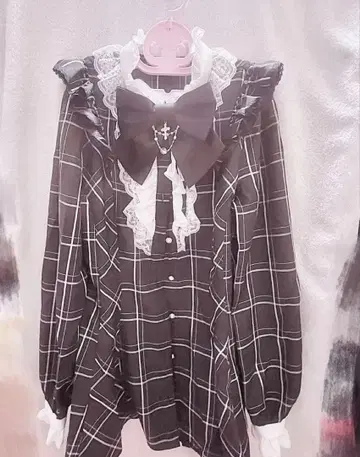 시크릿허니 리본 레이스 프릴 셋업