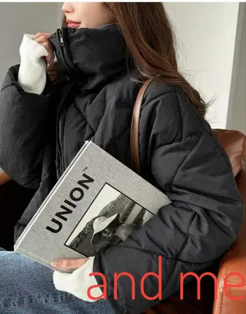 앤도미 andme 오버 사이즈 충전솜 다운 자켓 블랙 M