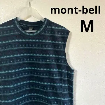 mont-bell 몽벨 플리스 베스트 올 패턴 M