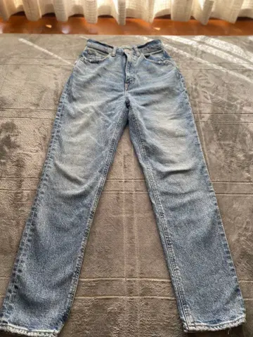 MOUSSY 스트레이트 데님 라이트 블루