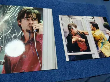 영화 [폰 부스] 배우 2명 친필 사인 인증서 포함