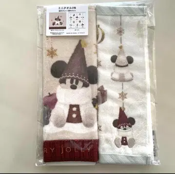 새상품 디즈니 크리스마스 2025 릴린린 미니 타월 2장 세트