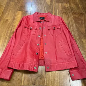 FIGARO 가죽 자켓 레드