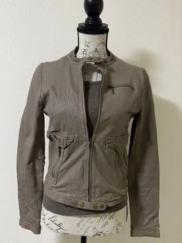 milpano 여성용 양가죽 자켓 그레이지 M 사이즈