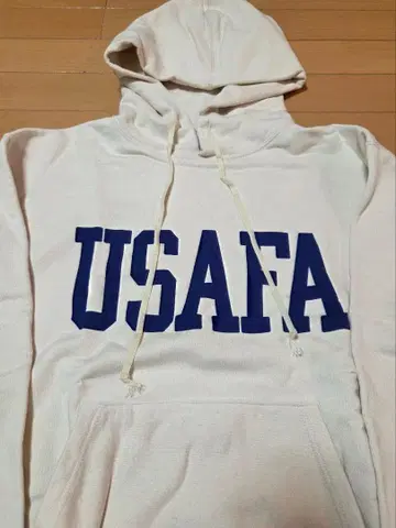 쿠시맨 USAFA 화이트 파일 맨투맨 후드티 L 사이즈