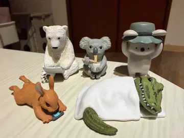 동물 피규어 5개 세트 캡슐 토이