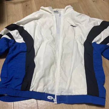 Reebok 나일론 자켓 XL 화이트/블루