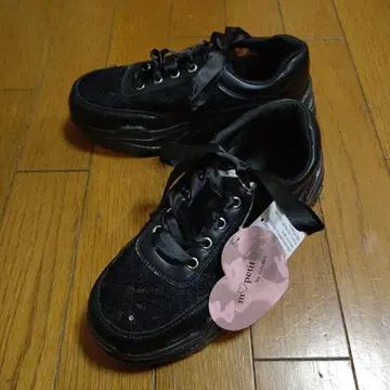 시마무라 x 아오키 미사코 스니커즈 블랙 S 미사용 택 포함