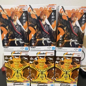 Grandista BLEACH 쿠로사키 이치고 나루토 피규어 6체 세트