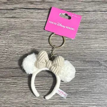 디즈니 리조트 미니 복슬복슬 머리띠 키체인