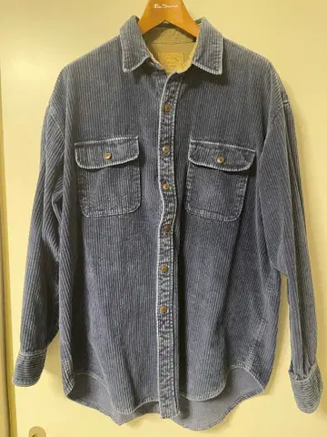 굵은 폭 코듀로이 셔츠 ST JOHN'S BAY/세인트 존스 베이 네이비