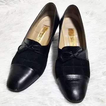 긴자 카네미츠 여성용 힐 펌프스 스틸레토 블랙