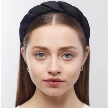 SOPHIE BUHAI 블랙 뜨개질 헤어밴드