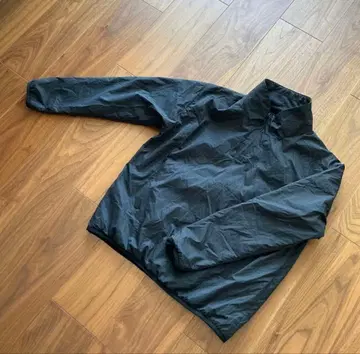 블랙 나일론 자켓 하이넥