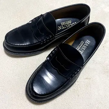 하루타 HARUTA 가죽 코인 로퍼 페니 로퍼 25.5cm