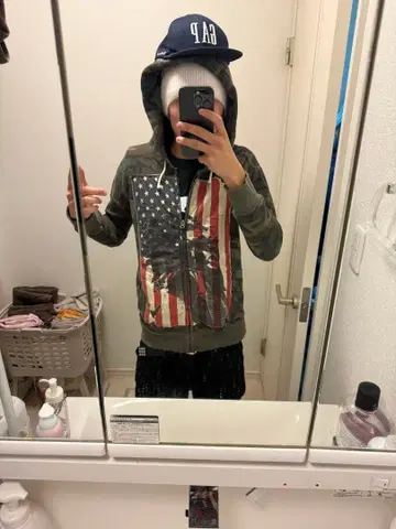 후드티 raruhurorenn 카모플라쥬 swag Yoko 쇼트 기장