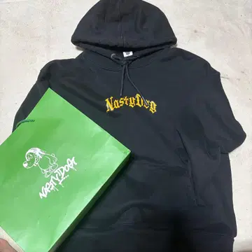 Nasty Dog XL 블랙 후드티