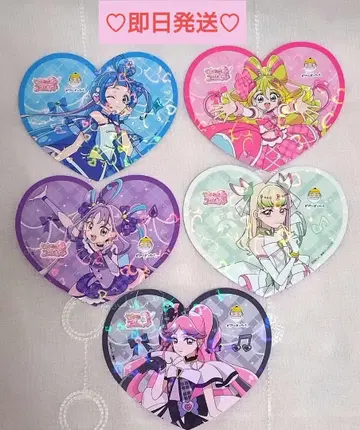 너와 아이돌 프리큐어 비어드 파파 코스터 5종 컴프 세트