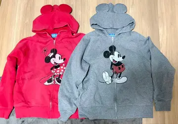 미키 미니 귀 달린 후드티 세트 속기모 M 사이즈 커플룩