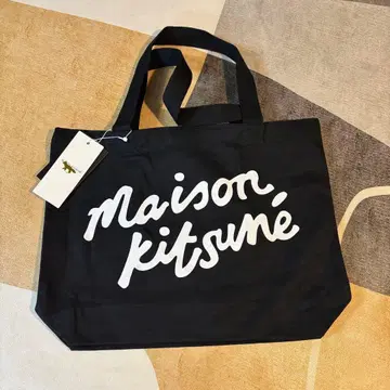 메종 키츠네 로고 에코백 블랙 [ 새상품 ]