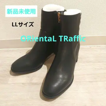 미사용 새상품 오리엔탈 트래픽 블랙 지퍼 부츠 LL 사이즈