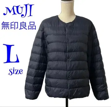 무인양품 MUJI 다운 자켓 이너다운 네이비 남성용 L