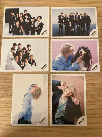 6장 세트 Snow Man 공식 사진 오프샷 KISSIN' MY LIPS