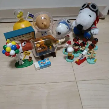 스누피 피규어 봉제 인형 세트