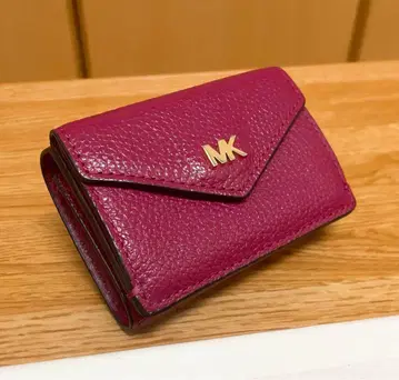 마이클코어스 MK 3단 폴더형 지갑 컴팩트 지갑 로즈색