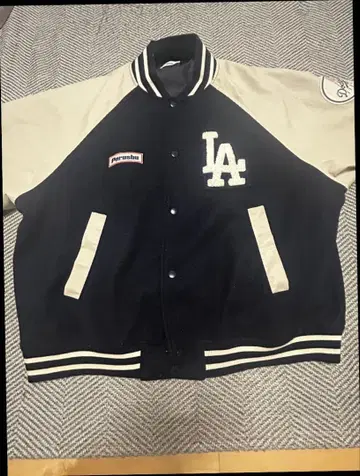 MLB x Pelushu 바시티 자켓 M 네이비