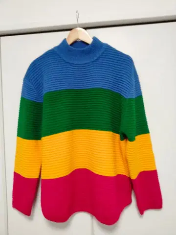 UNIF 스트라이프 리브 스웨터 S