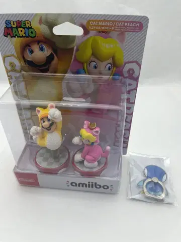 amiibo 캣 마리오 캣 피치 세트